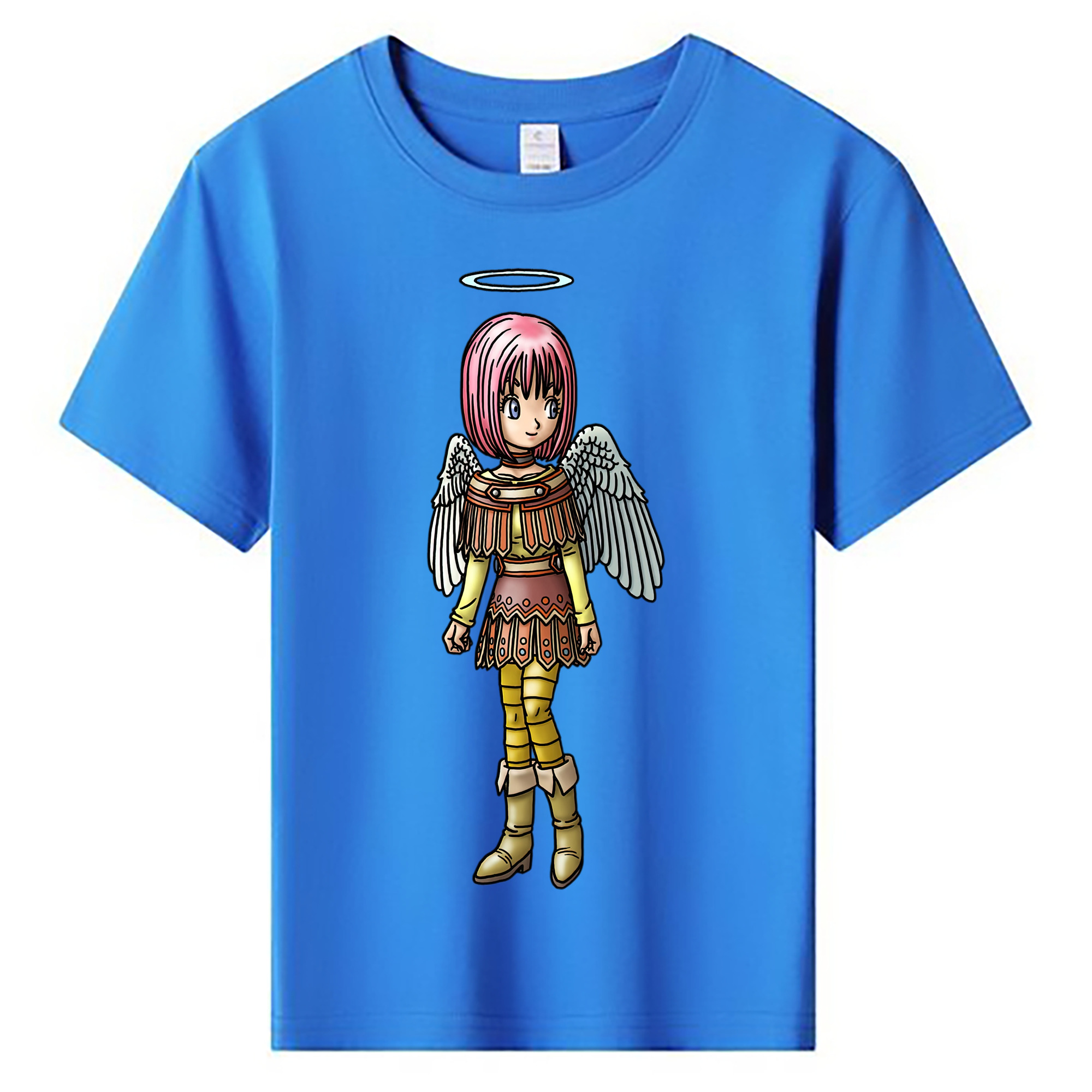 （画像用） ドラゴンクエスト Doragon Kuesuto Dragon Quest 綿100％キッズTシャツ（フロントプリント）
